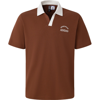 阿迪达斯男士针织短袖POLO衫