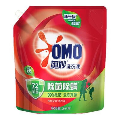 【除菌除螨】奥妙洗衣液3kg大袋