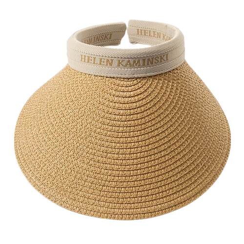 夏季大檐宽檐防晒帽骑车户外遮阳帽子女时尚空顶帽百搭草编太阳帽