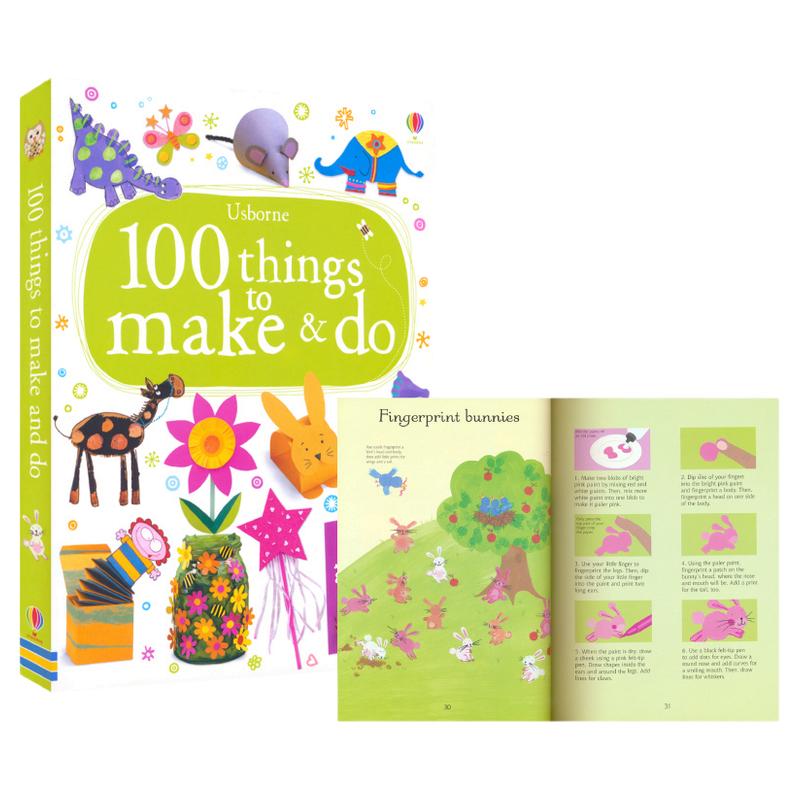 100 Things to Make & Do 尤斯伯恩 100件必做手工绘画 英文原版进口图书 儿童手工剪纸绘画装饰建造创造力想象力启蒙