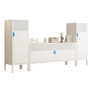 奶油风钢制电视柜客厅家用小户型现代简约轻奢高级感电视机柜防晒