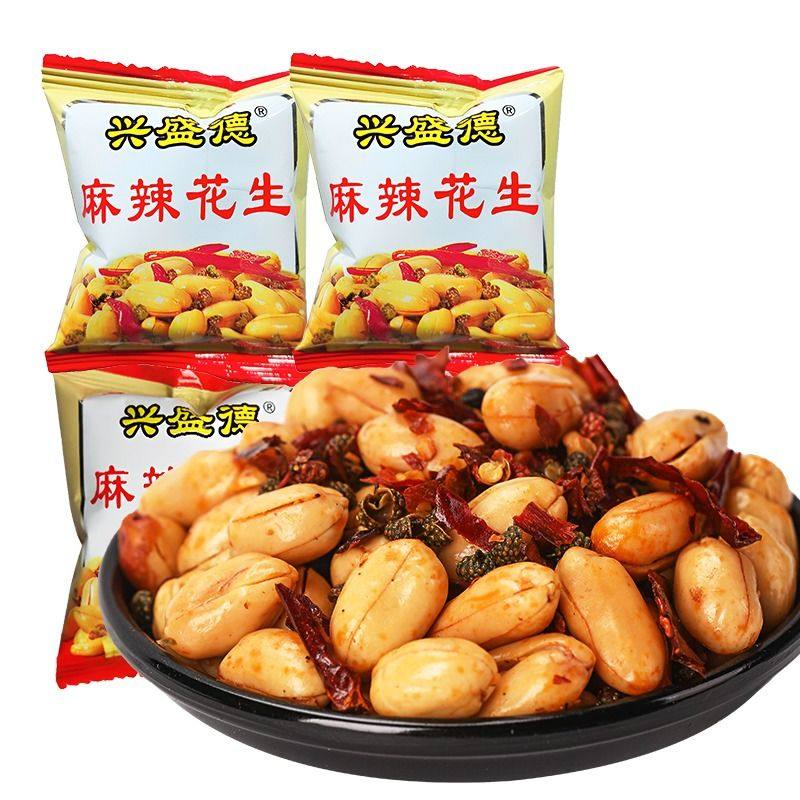 兴盛德河南开封特产麻辣花生米手抓包下酒菜五香花生豆小包装藤椒