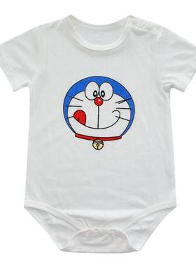 超萌婴儿衣服夏装背心爬服新生儿夏季睡衣薄款小月龄连体衣包屁衣