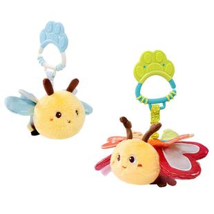 Jollybaby 蜻蜓飞飞蜜蜂拍拍宝宝玩偶互动昆虫声蝴蝶婴儿安抚玩具