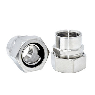 包塑金属穿线软管内牙接头304不锈钢DPN内螺纹接头蛇皮管内丝接头