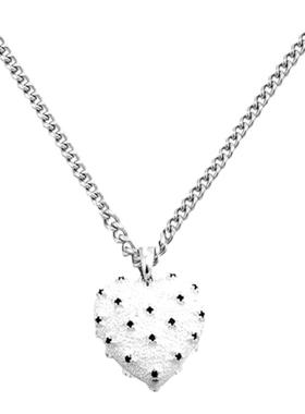 kream陨石纹爱心星星吊坠毛衣链