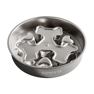 狗碗不锈钢狗狗慢食碗中大型犬狗盆狗食盆狗粮碗防噎防打翻宠物碗