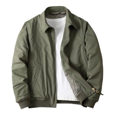 潮牌翻领冬季休闲合身夹棉外套