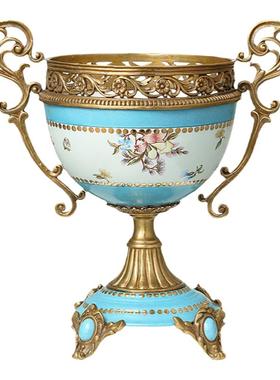 欧式风陶瓷双耳摆件