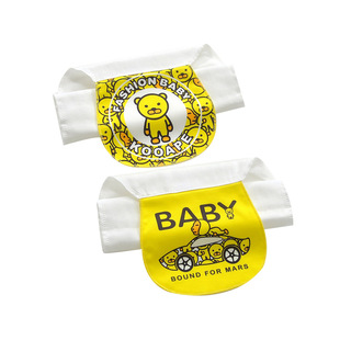 新款潮牌婴幼儿垫背巾儿童宝宝出汗纯棉纱布吸汗巾 4层6层0-2岁