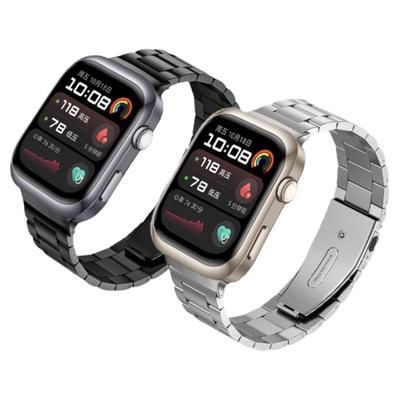 适用华为手表WatchD2同款三珠不锈钢表带运动智能血压手表男士夏季腕带腕部血压记录仪配件