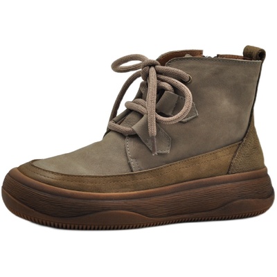 阿木靴子2025新款爆款厚底短靴