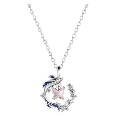 VIVIWELL鲸梦蝶舞项链925银女款