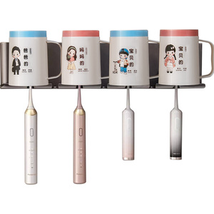 牙刷牙膏置物架一家四口刷牙杯