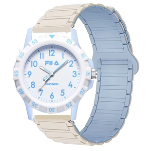 适用FILA斐乐6673男女生初高中手表带男女款时尚硅胶磁吸替换腕带