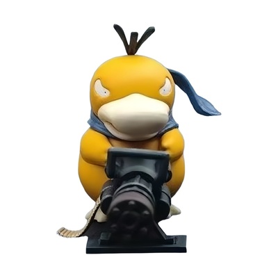 车载加特林可达鸭汽车摆件