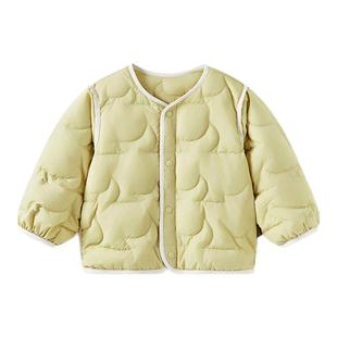 童泰婴儿羽绒服冬季宝宝三防鸭绒服男童女童休闲外出轻薄款外套