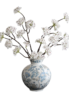 高级感梨花仿真花侘寂风花艺
