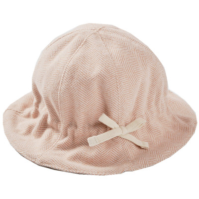 宝宝洋气人字呢可调节保暖遮阳帽