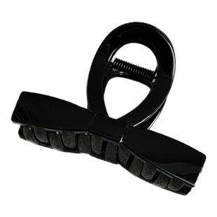 简约红色蝴蝶结发夹女优雅盘发抓夹后脑勺发量少高级感中号鲨鱼夹