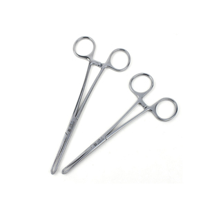 上海金钟医用组织钳不锈钢横纹爱丽斯钳艾利斯钳鼠齿钳夹手术器械