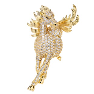 【新品】生肖马扣针胸花胸针高级感轻奢高档别针固定衣服收腰神器