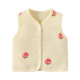 婴儿马甲背心春夏季男女童宝宝新生婴幼儿童马夹秋冬薄款纯棉坎肩