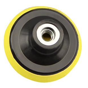 4寸角磨机电动自吸盘植绒砂纸片自粘抛光盘抛光机托盘电钻吸盘