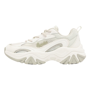 乔丹女鞋2026冬季潮流老爹鞋厚底增高休闲鞋网面加绒棉鞋运动鞋女