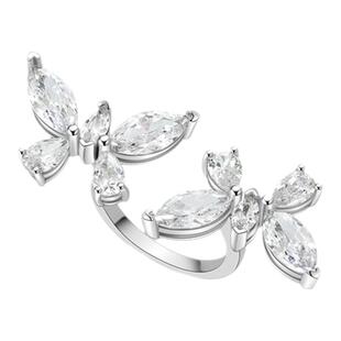 PoeticTwinkle独立原创双生碟语 尹浩宇王菊同款小众纯银开口戒指