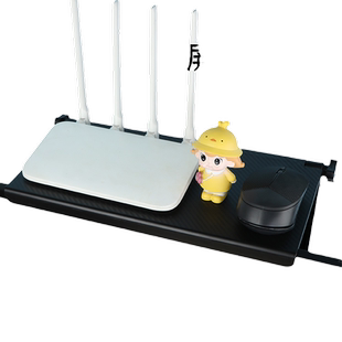 WiFi路由器置物架盒子收纳盒光猫电视机顶盒置放架客厅免打孔挂架