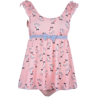 专柜正品芬狄诗FS0580女士新款厚杯显瘦遮肚性感连体裙式泳衣