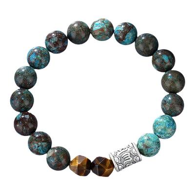 足银999六字真言手链男款复古潮流高级感藏文男士手链节日饰品