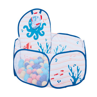 Hape海洋球池折叠可收纳婴幼儿童围栏游乐场宝宝游戏屋波波球玩具