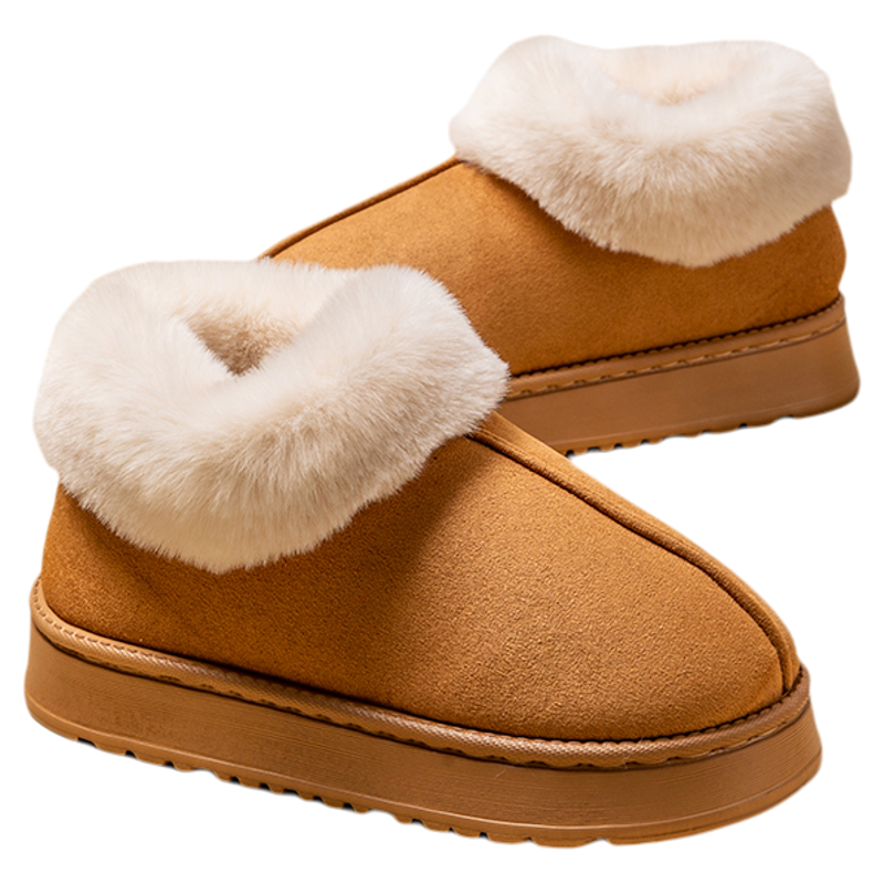 包跟棉拖鞋女士秋冬季加绒保暖厚底外穿室内居家防滑情侣毛毛棉鞋