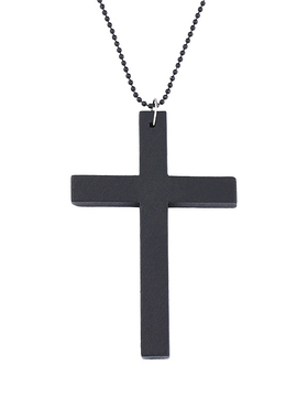 十字架项链女亚文化配饰长锁骨链