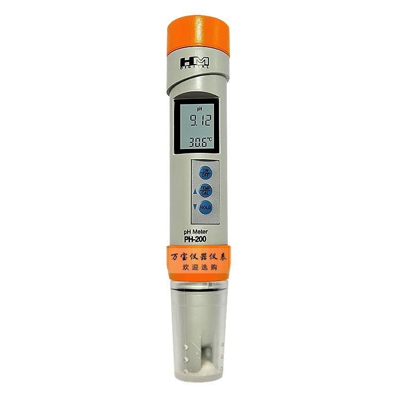 HM韩国 PH200/PH80笔式pH计数显酸碱度水质养殖饮用水ph值测试笔