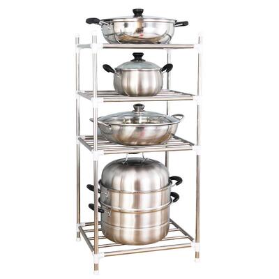 加厚不锈钢落地脸盆厨房置物架