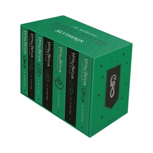 英文原版小说 Harry Potter Slytherin House Paperback 哈利波特1-7册套装 斯莱特林学院 平装版 英文版 进口英语原版书籍