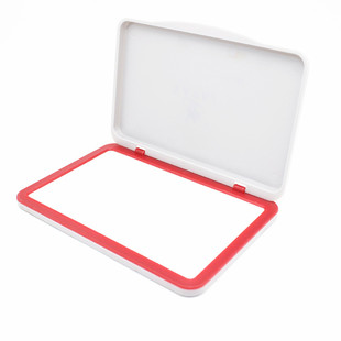 空白印台可添加速干不灭印油印台盒大小号无油无色方形布面印泥