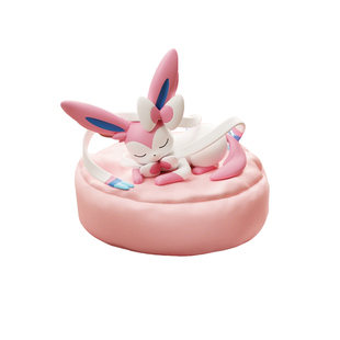 正版宝可梦盲盒伊布睡姿摆件神奇宝贝周边玩偶新年礼物手办女生