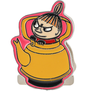 日本HIGHTIDE夹子姆明Moomin联名款文具金属收纳夹子手帐夹立式