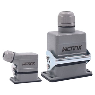 重载连接器6芯HE-006 M F防水热流道 航空插头 对接矩形接头16A