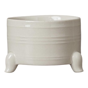 彷宋草木灰釉创意小香炉茶室陶瓷家用香托盘线香插香座香薰炉摆件