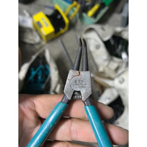 【请询价】日本KTC卡簧钳型号S175mm蓝色手柄功能正常