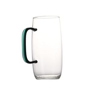 玻璃杯加厚耐高温绿茶杯男士喝茶专用泡茶杯带把手办公室喝水杯子
