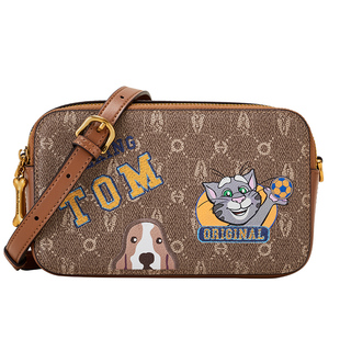 暇步士女包新款汤姆猫联名款单肩包时尚休闲相机包斜挎包小方包女