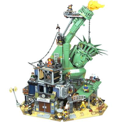 自由女神末日堡拼装积木玩具