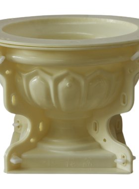 水泥花盆模具塑料自制底部浇筑