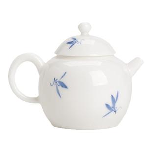 圭隐堂纯手绘蝴蝶兰花陶瓷茶壶家用单个泡茶壶手抓壶中式功夫茶具